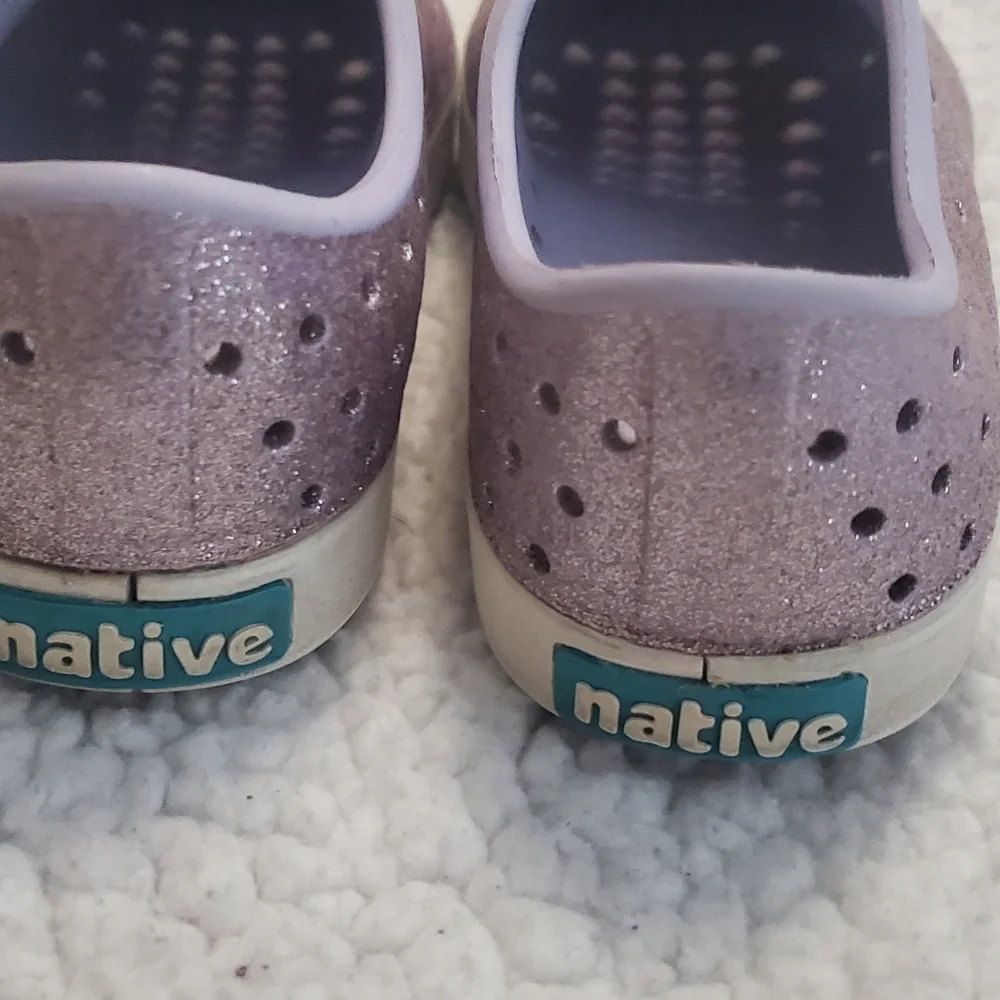Native Shimmering Purple Slip-On Shoes